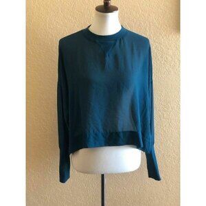 Nasty Gal  Green Lightweight Love Chiffon Top XS